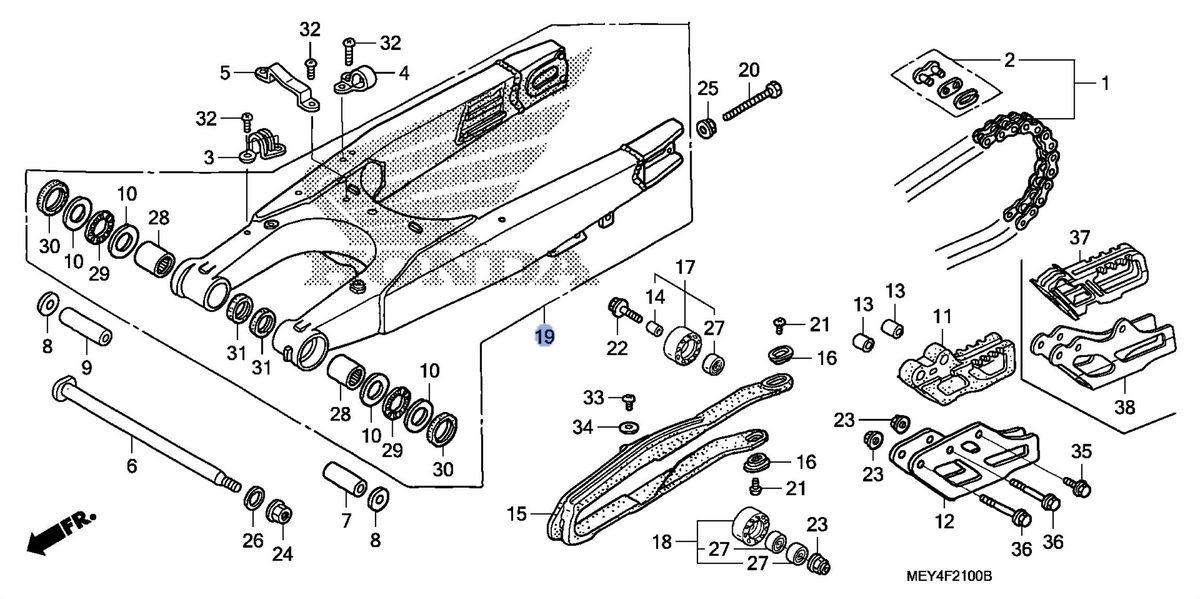 Honda OEM part 52200-MEY-000