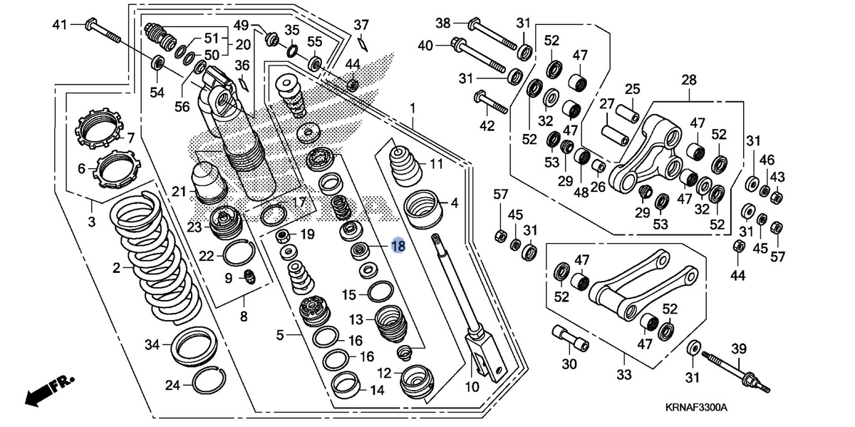 Honda OEM part 52436-KRN-A41
