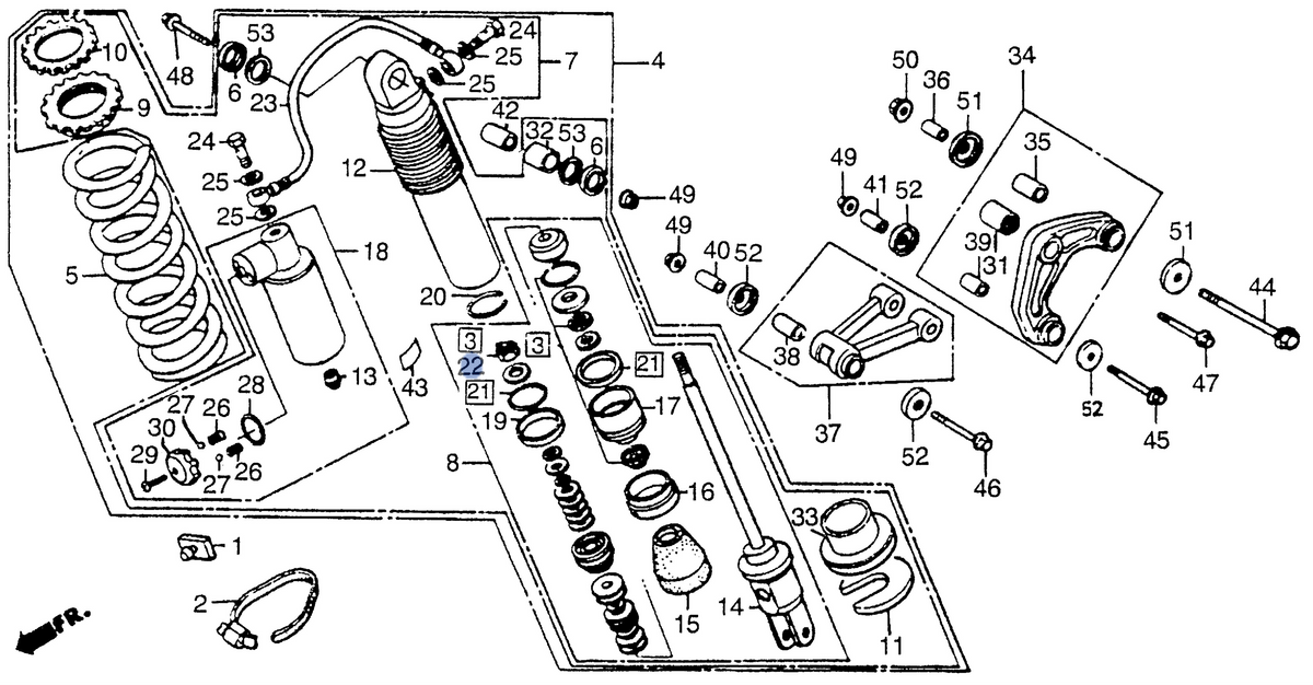 Honda OEM part 52438-KA4-741