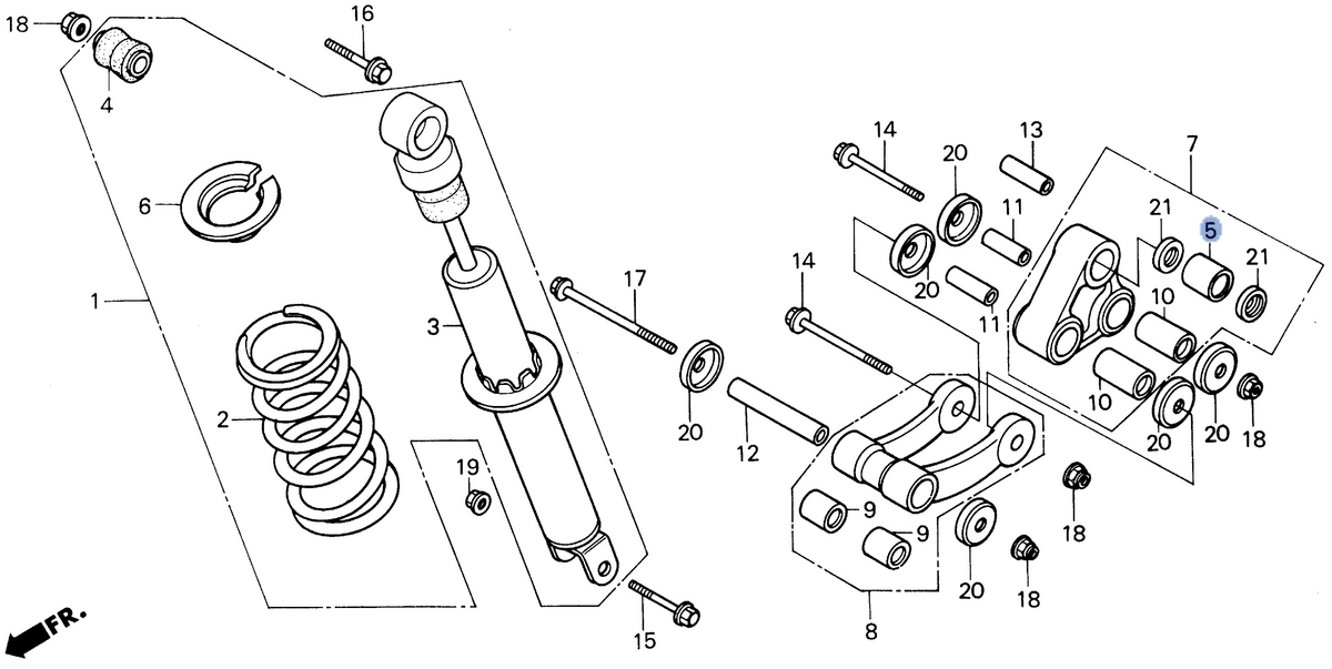 Honda OEM part 52452-GN1-000