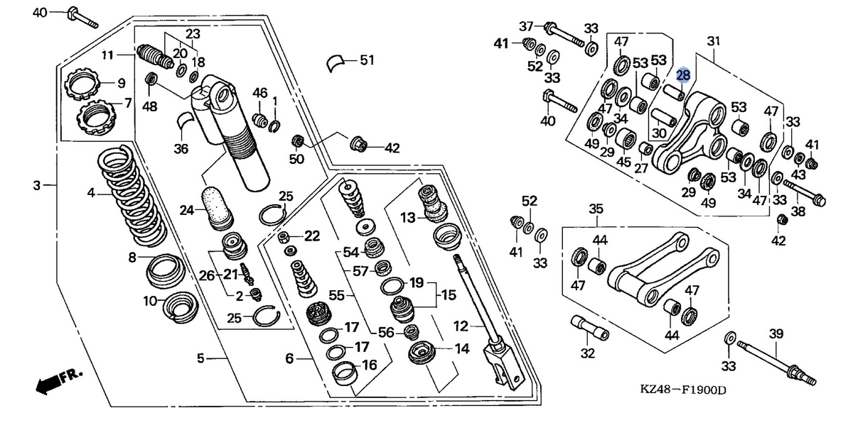 Honda OEM part 52463-KZ4-J40