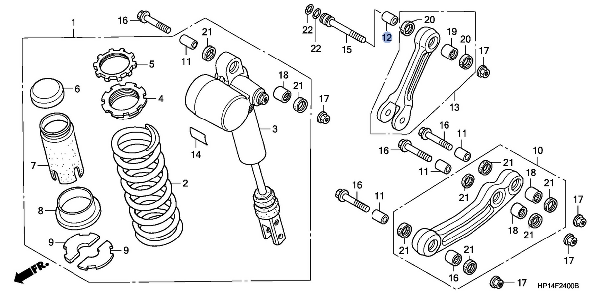 Honda OEM part 52472-HP1-000