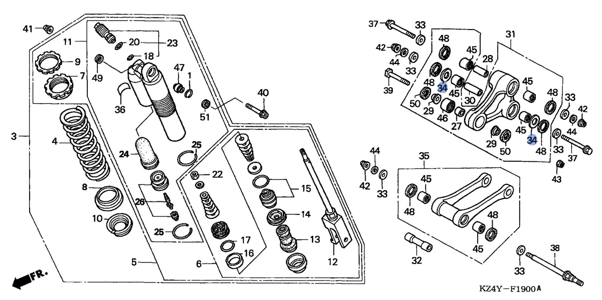 Honda OEM part 52476-KZ4-J20