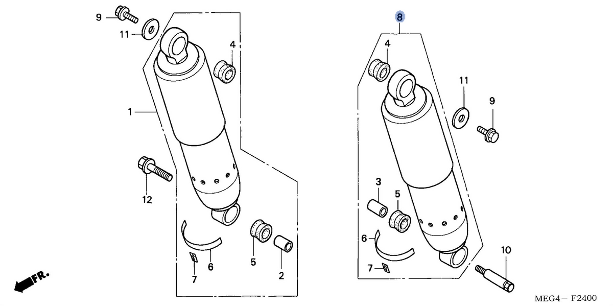 Honda OEM part 52500-MEG-003