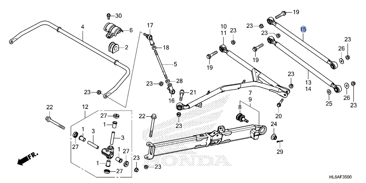 Honda OEM part 52930-HL6-A10ZL