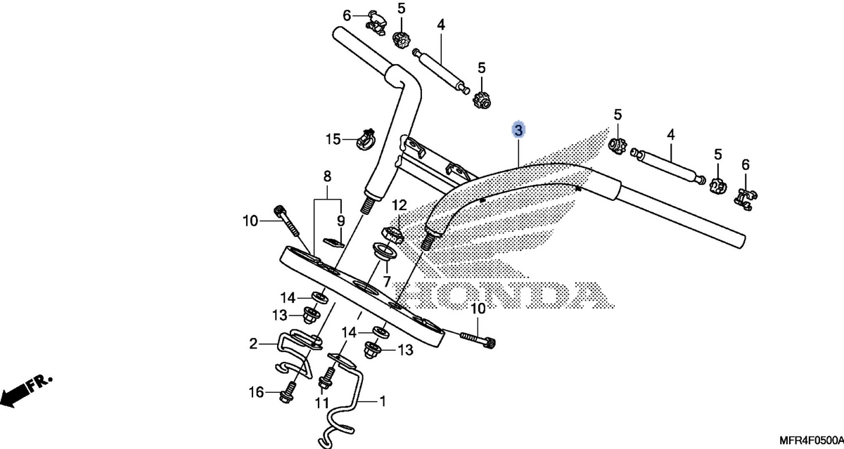 Honda OEM part 53100-MFR-670