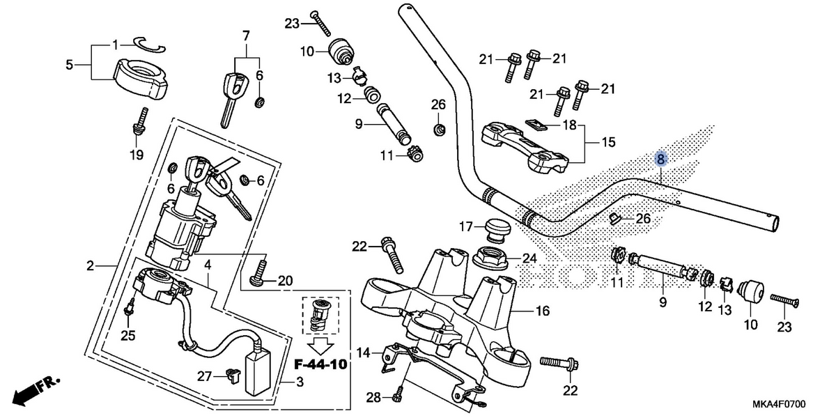 Honda OEM part 53100-MKA-D50ZB
