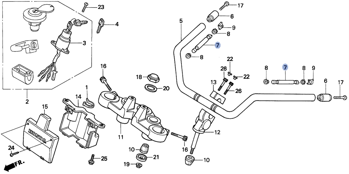 Honda OEM part 53104-KR3-600