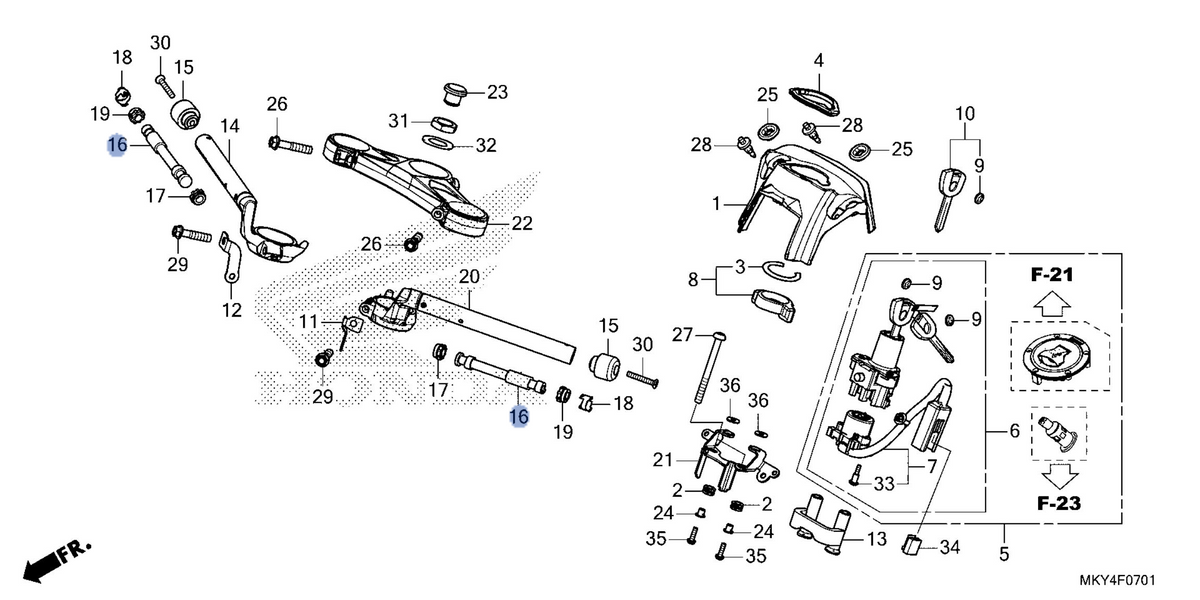 Honda OEM part 53105-MGZ-J00
