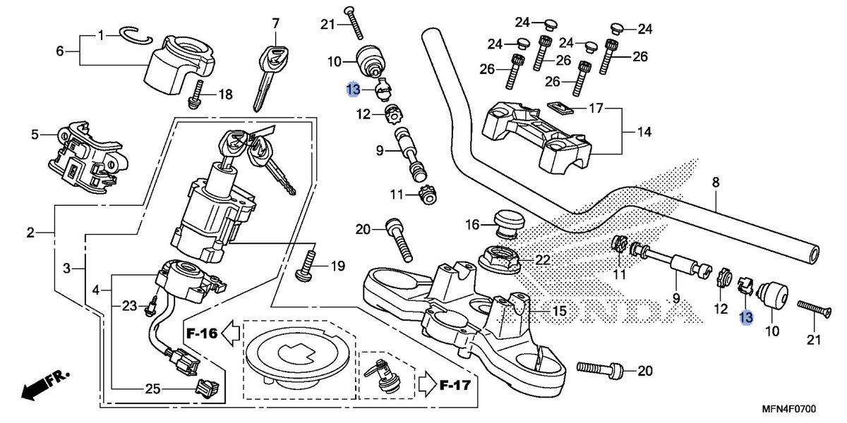Honda OEM part 53108-KR3-940