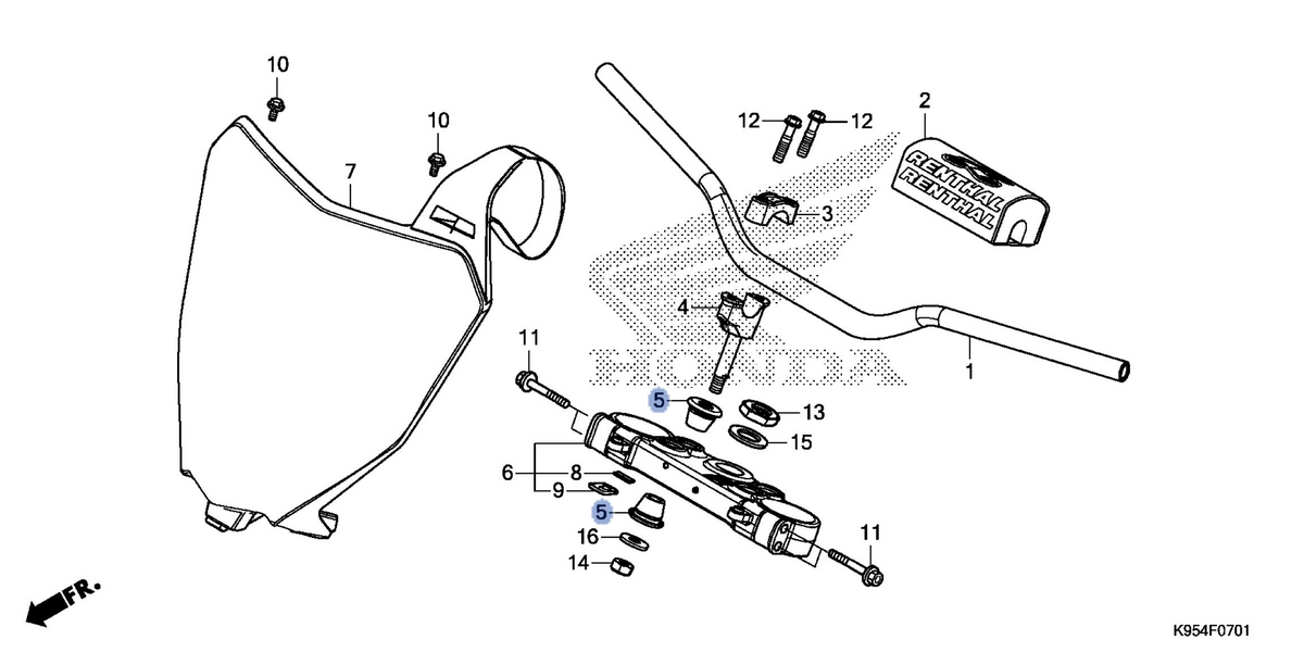 Honda OEM part 53134-MKE-A70