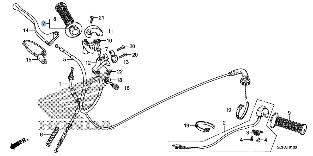 Honda OEM part 53140-GCF-305