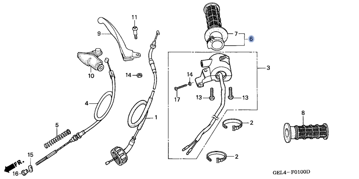Honda OEM part 53140-GEL-701