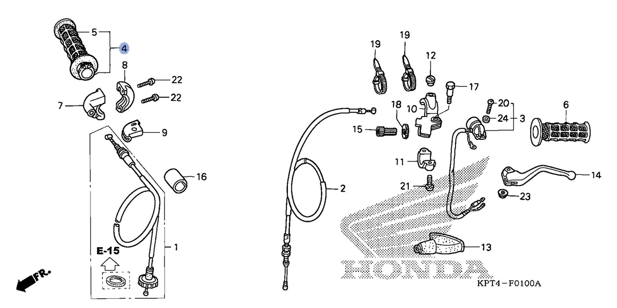 Honda OEM part 53140-KPT-901