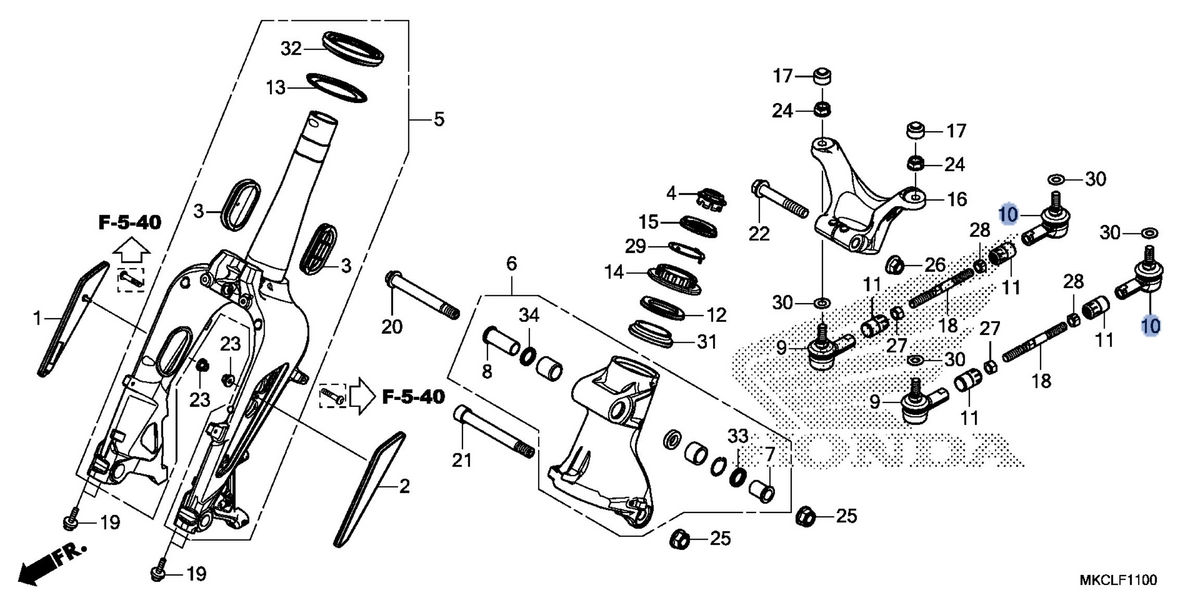 Honda OEM part 53158-MKC-A01