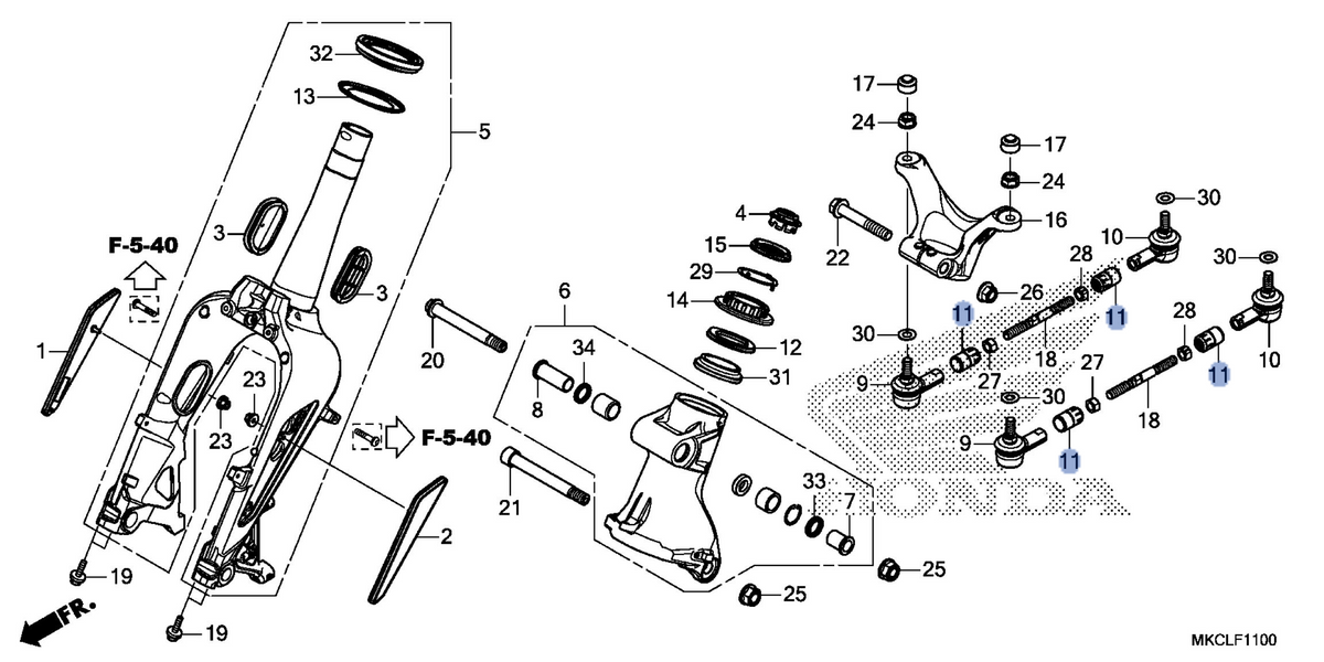 Honda OEM part 53159-MKC-A00