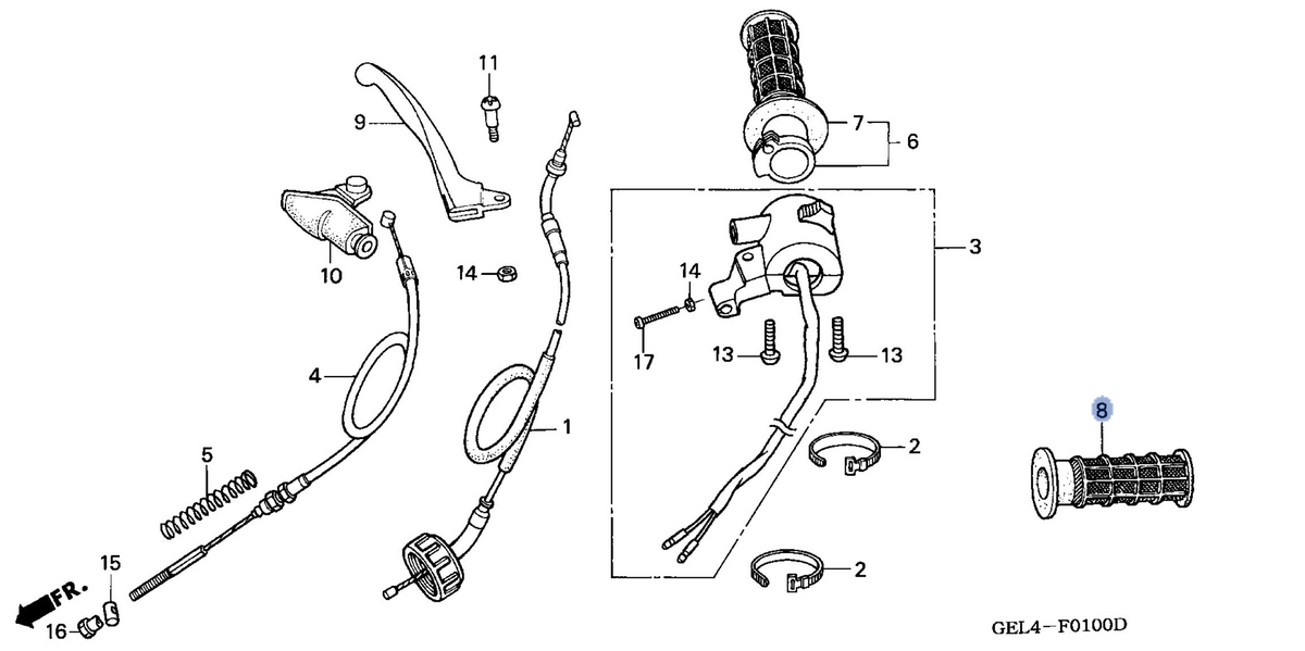 Honda OEM part 53166-GF8-000