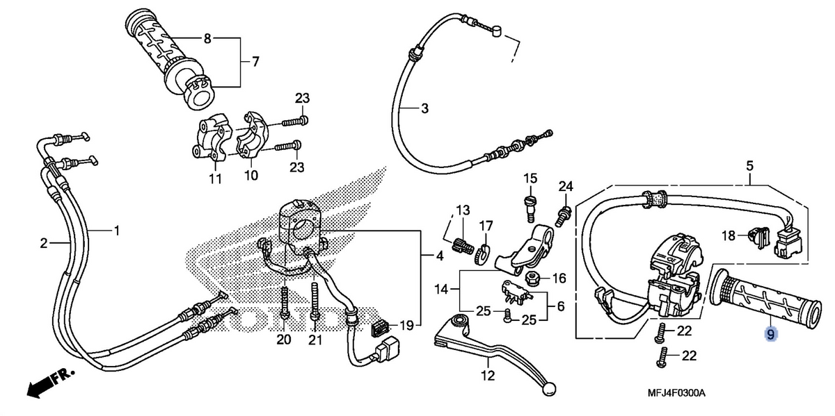 Honda OEM part 53166-MGF-305