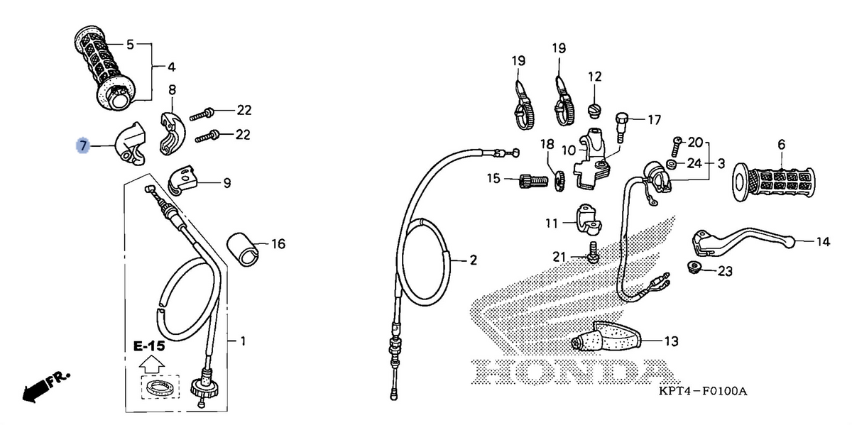 Honda OEM part 53167-KPT-900