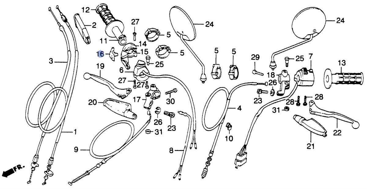 Honda OEM part 53169-KB7-000