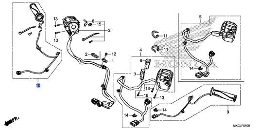 Honda OEM part 53169-MKC-A02