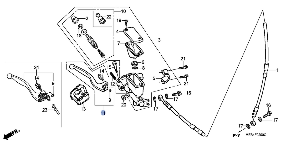 Honda OEM part 53170-MEB-003