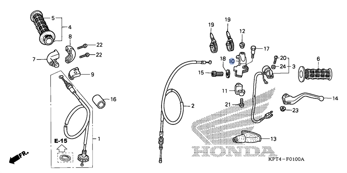 Honda OEM part 53172-KPS-900