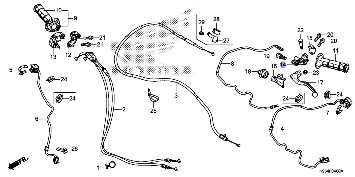 Honda OEM part 53172-MKE-A60