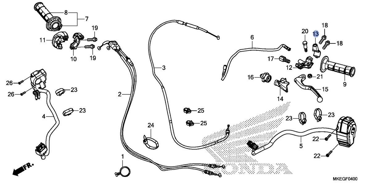 Honda OEM part 53174-MKE-A50