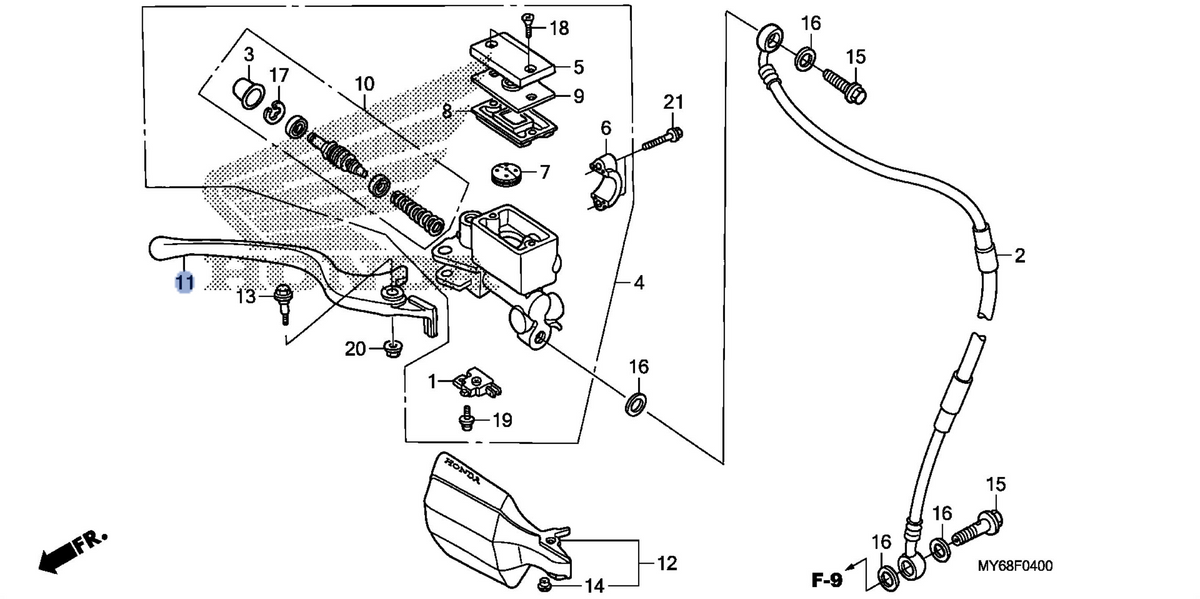Honda OEM part 53175-MGW-305