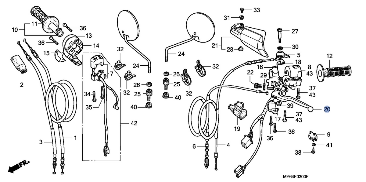 Honda OEM part 53178-KBR-000