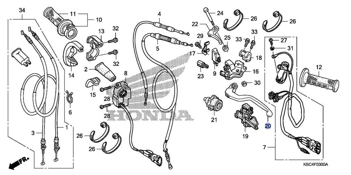 Honda OEM part 53178-KSC-305