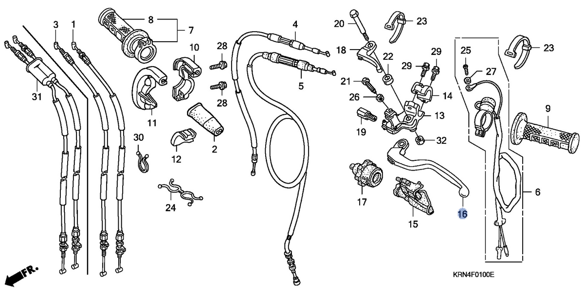 Honda OEM part 53178-MEN-A01