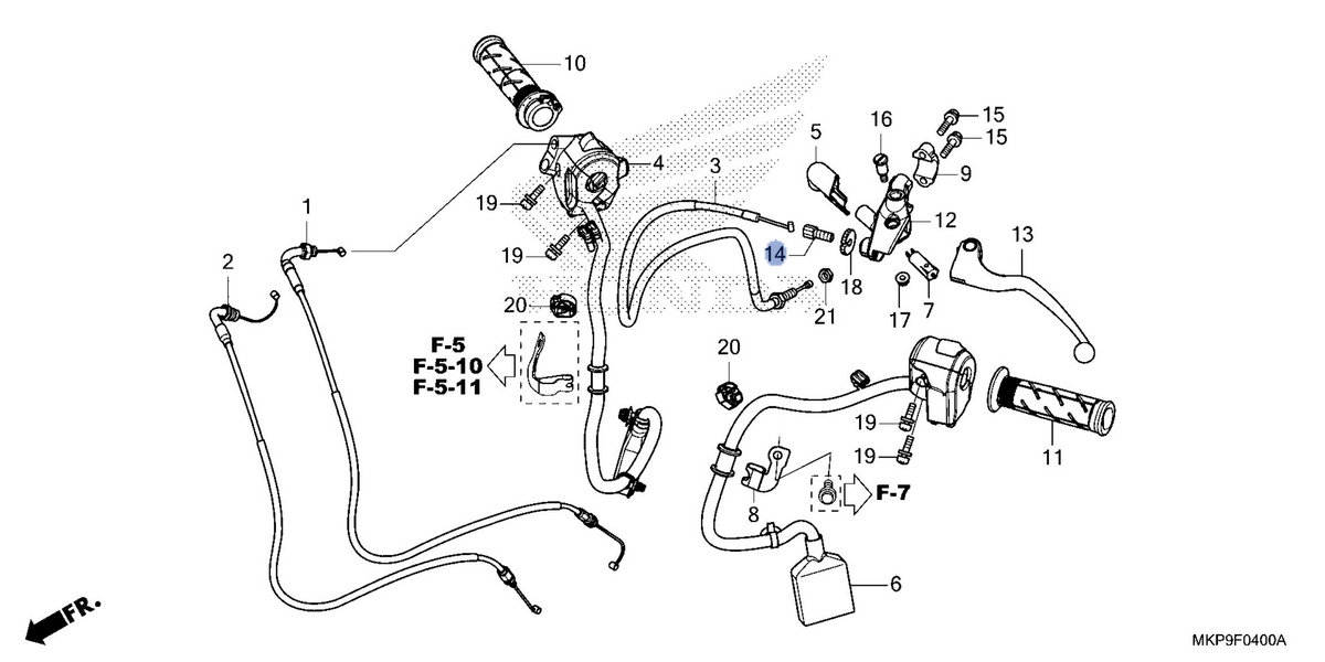 Honda OEM part 53192-MJE-D00