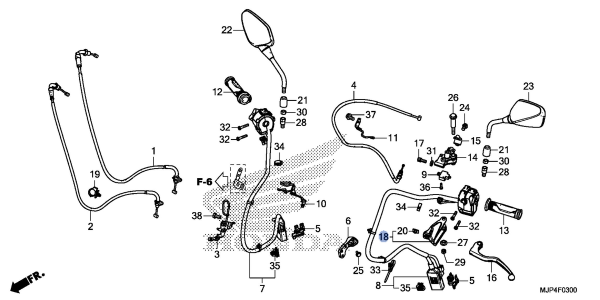 Honda OEM part 53196-MJP-G60