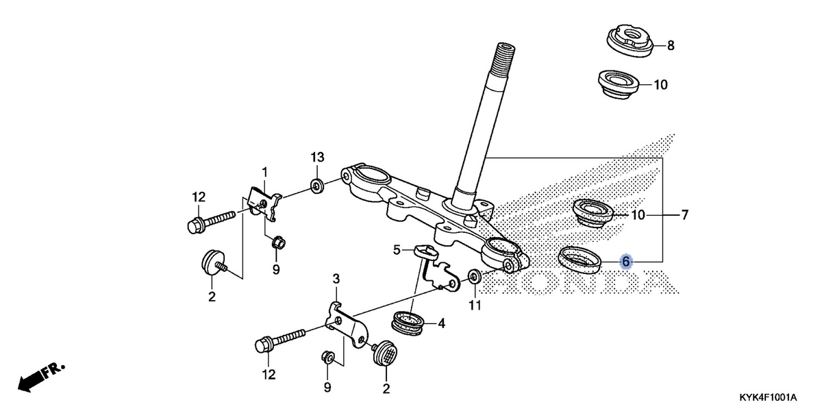 Honda OEM part 53214-KRH-901