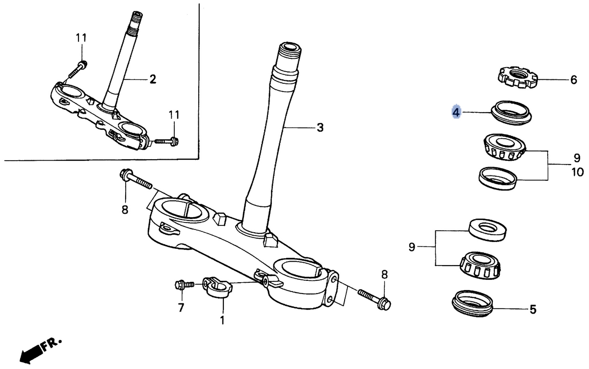 Honda OEM part 53214-KZ3-861