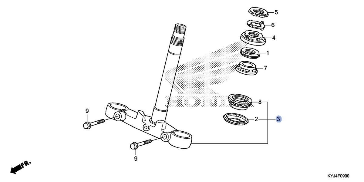 Honda OEM part 53219-KYJ-900