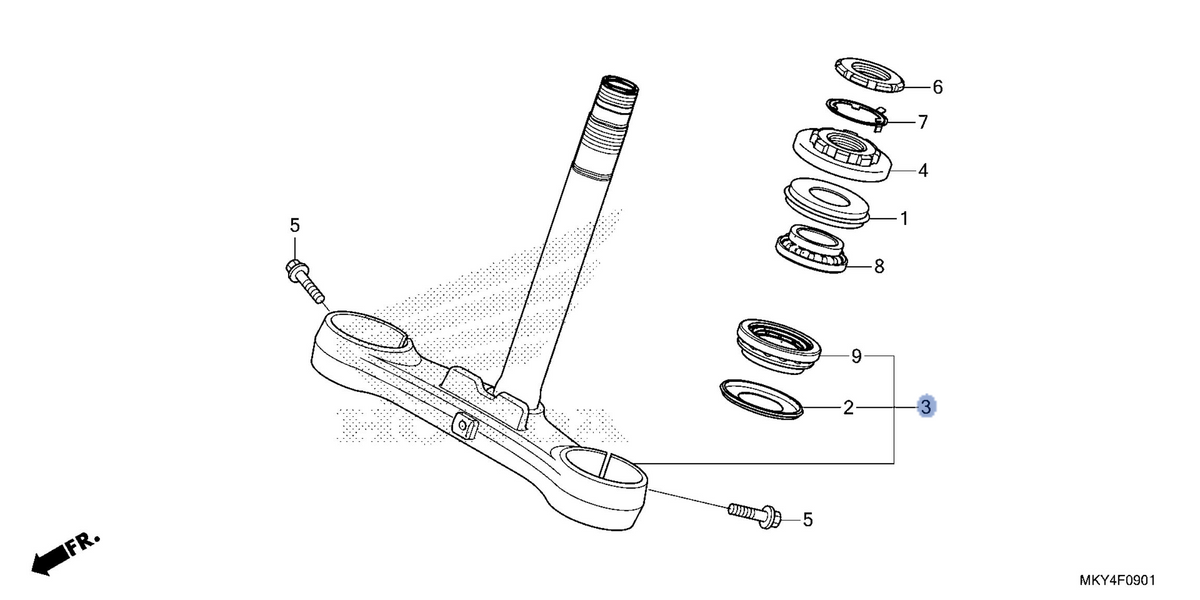 Honda OEM part 53219-MKN-D10