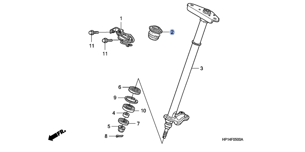 Honda OEM part 53221-HP1-003