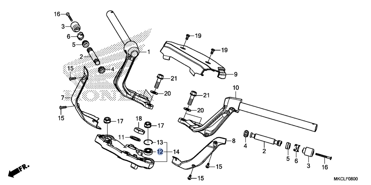 Honda OEM part 53234-MKC-A00