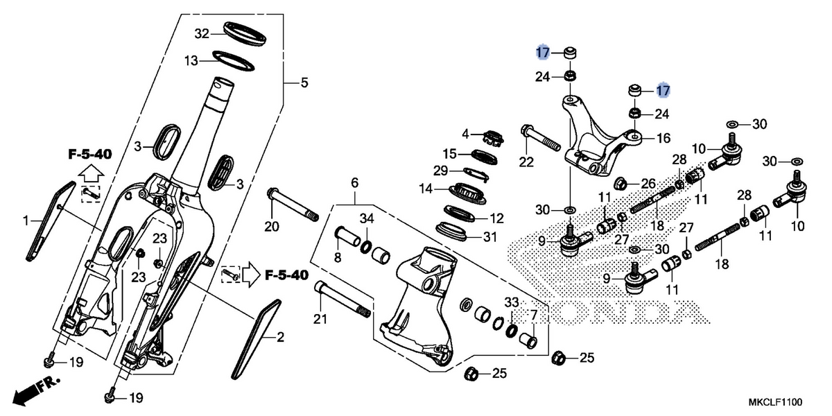 Honda OEM part 53242-MKC-A00