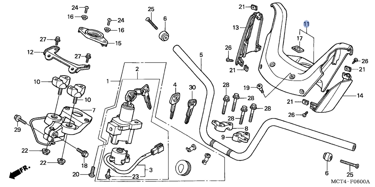 Honda OEM part 53250-MEF-D00