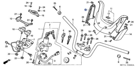 Honda OEM part 53261-MCT-000