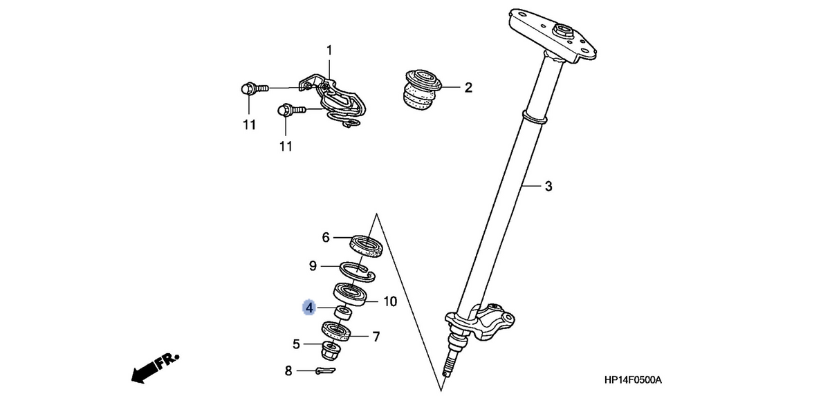 Honda OEM part 53317-HM8-A00