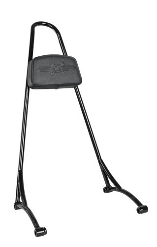 TALL SISSY BAR W/ PAD BLACK