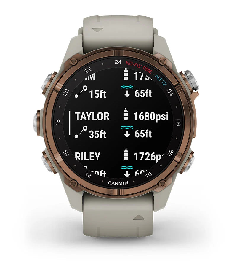 Descent™ Mk3i – 43 mm 010-02753-13 Bronze PVD Titanium with French Gray Silicone Band