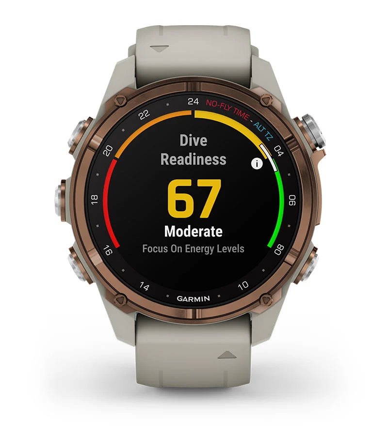 Descent™ Mk3i – 43 mm 010-02753-13 Bronze PVD Titanium with French Gray Silicone Band
