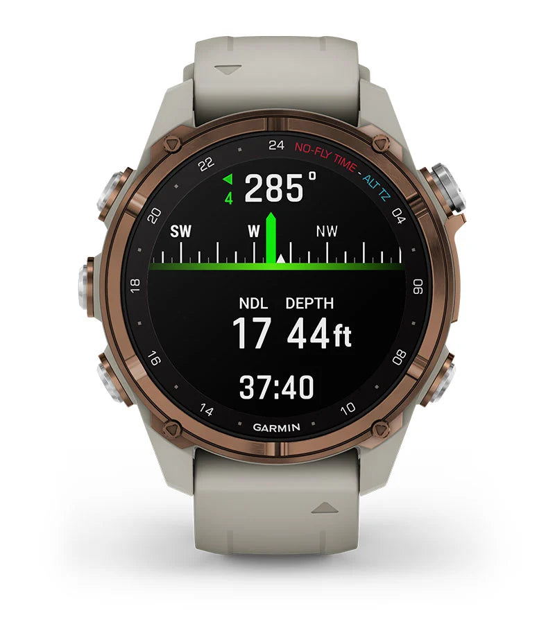Descent™ Mk3i – 43 mm 010-02753-13 Bronze PVD Titanium with French Gray Silicone Band