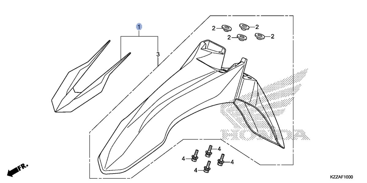 Honda OEM part 61000-KZZ-J00ZB